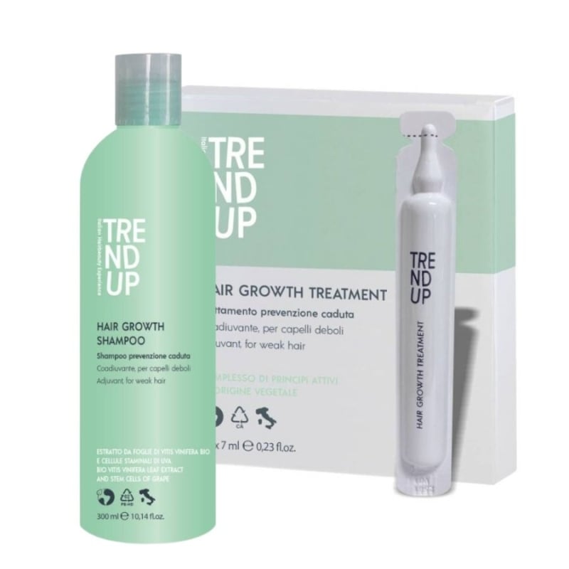 Сет за бърз растеж на косата Edelstein Professional Trend Up Hair Growth Treatment + Shampoo