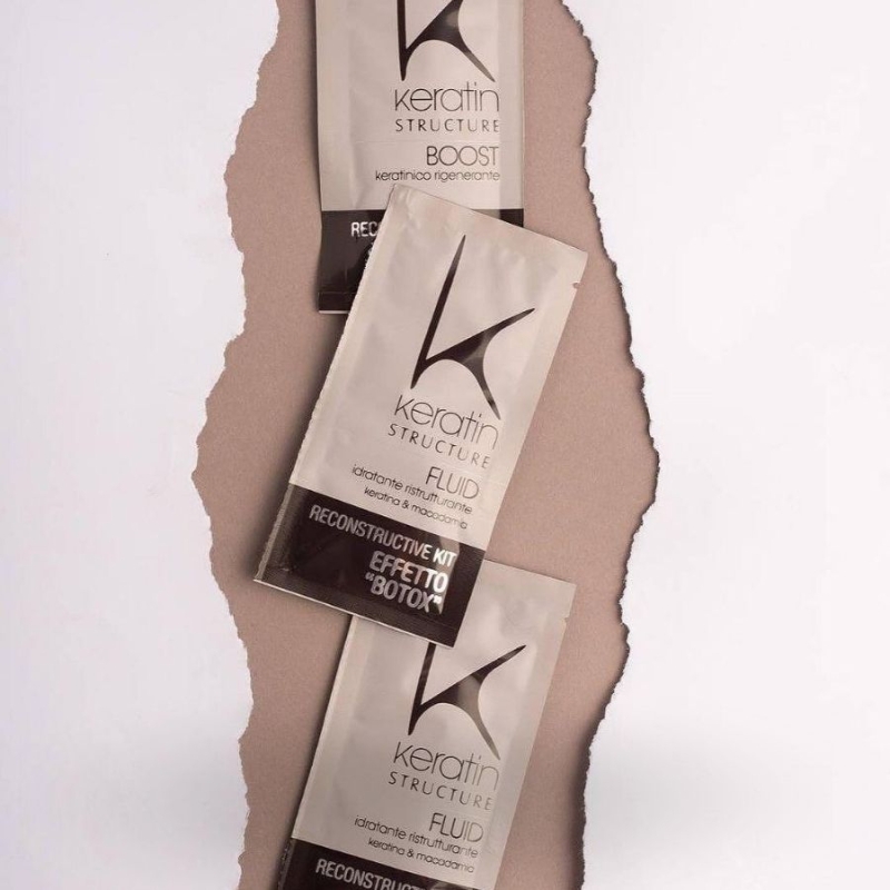 Кератинова терапия за силно увредена коса бустер Edelstein Keratin Structure Reconstructive Kit Effect Booster 2x12ml — изглед 2