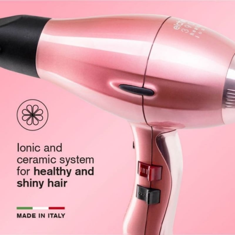 Професионален мощен и ефективен сешоар Elchim 3900 Healthy Ionic Hair Dryer Rose — изглед 2