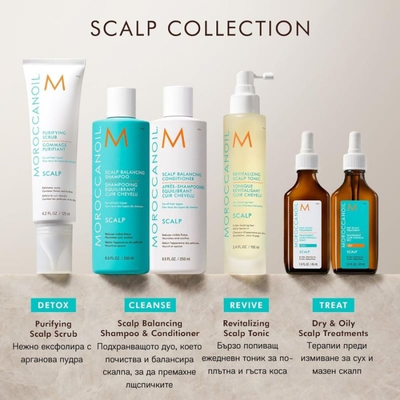 Почистващ скраб за скалп преди измиване Moroccanoil Scalp Purifying Pre-Wash Scalp Scrub 125ml — изглед 3