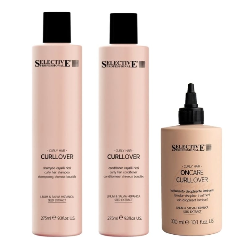 Сет за къдрава коса с анти-фриз ефект за блясък на къдриците Selective Curllover Lamellar Set