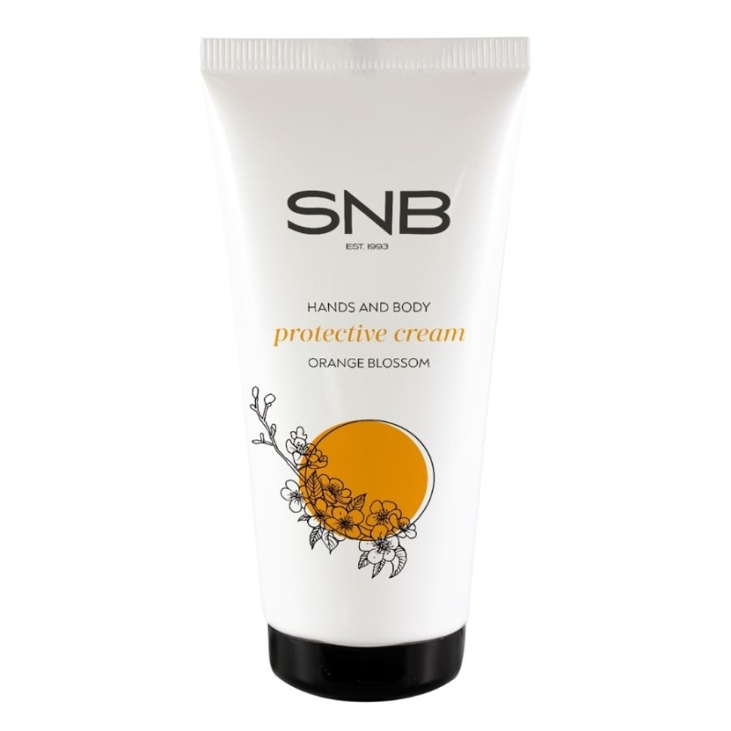Предпазващ крем за ръце и тяло с портокалов цвят SNB Protective Cream with Orange Blossom for Hands & Body
