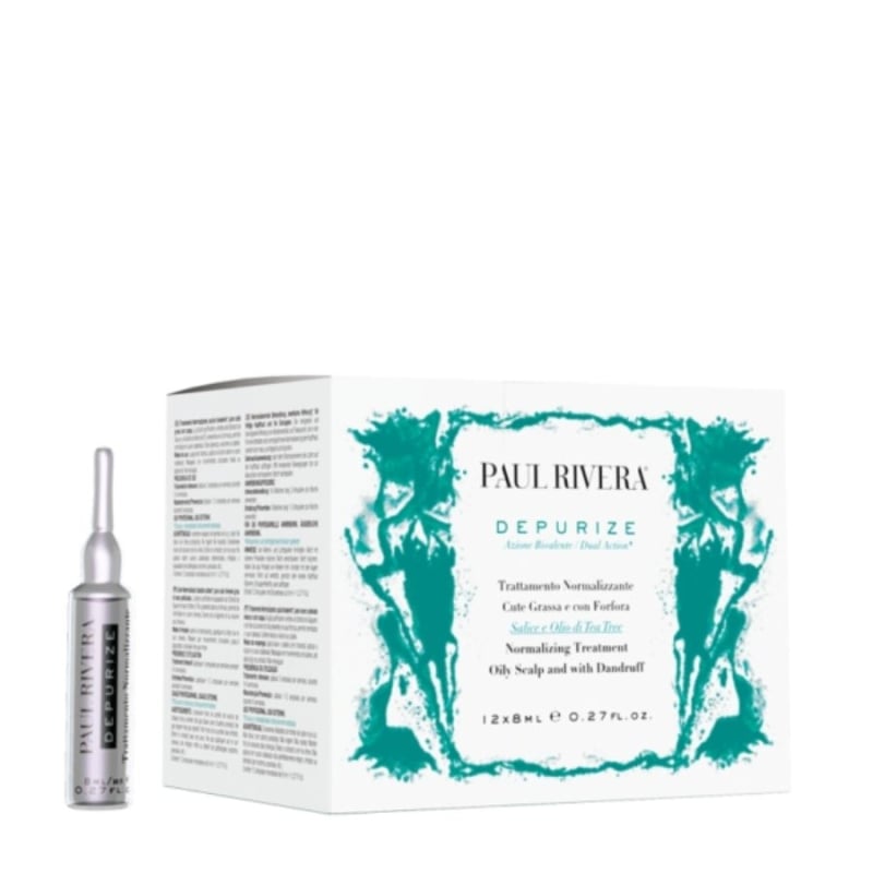 Ампули за мазен, склонен към пърхот скалп Paul Rivera Depurize Normalizing Treatment 12 x 8ml
