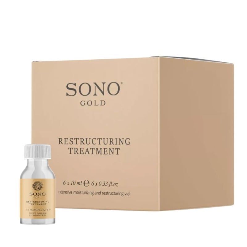 Реструктурираща терапия за силно увредена коса Sono Gold Restructuring Treatment 6x10ml