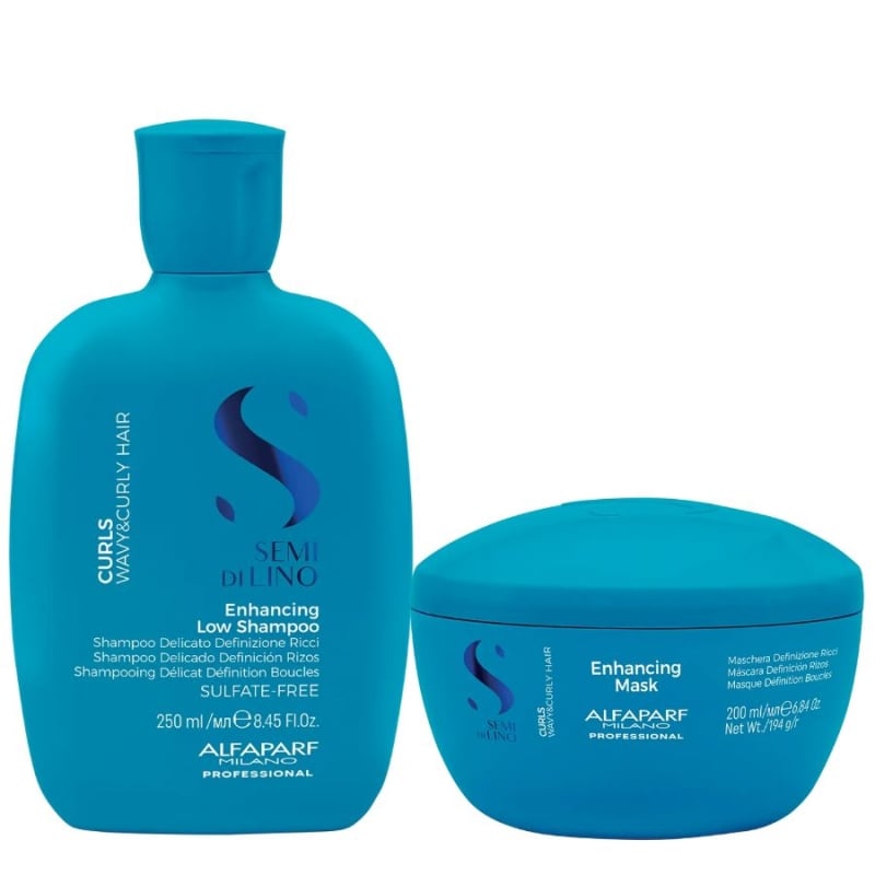Сет за къдрави коси Alfaparf SDL Curls Enchancing Low Shampoo + Mask
