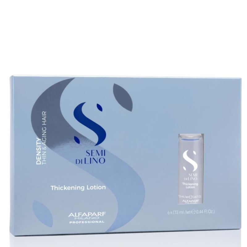 Ампули за уплътняване на тънка коса Alfaparf Semi di Lino Density Thickening Lotion 6x13ml