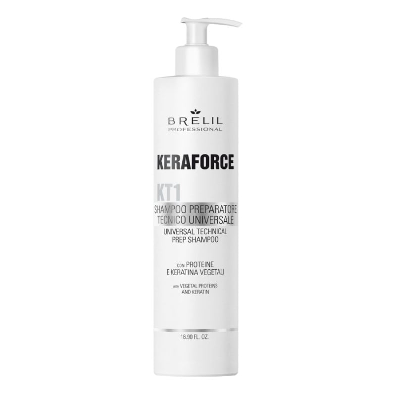 Почистващ технически шампоан Brelil Keraforce KT1 Universal Technical Preparatory Shampoo – 500 ml