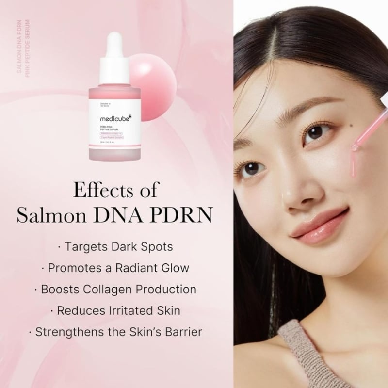 Серум за сияйна кожа и еластичност Medicube PDRN Pink Peptide Glow Serum 30 ml — изглед 5