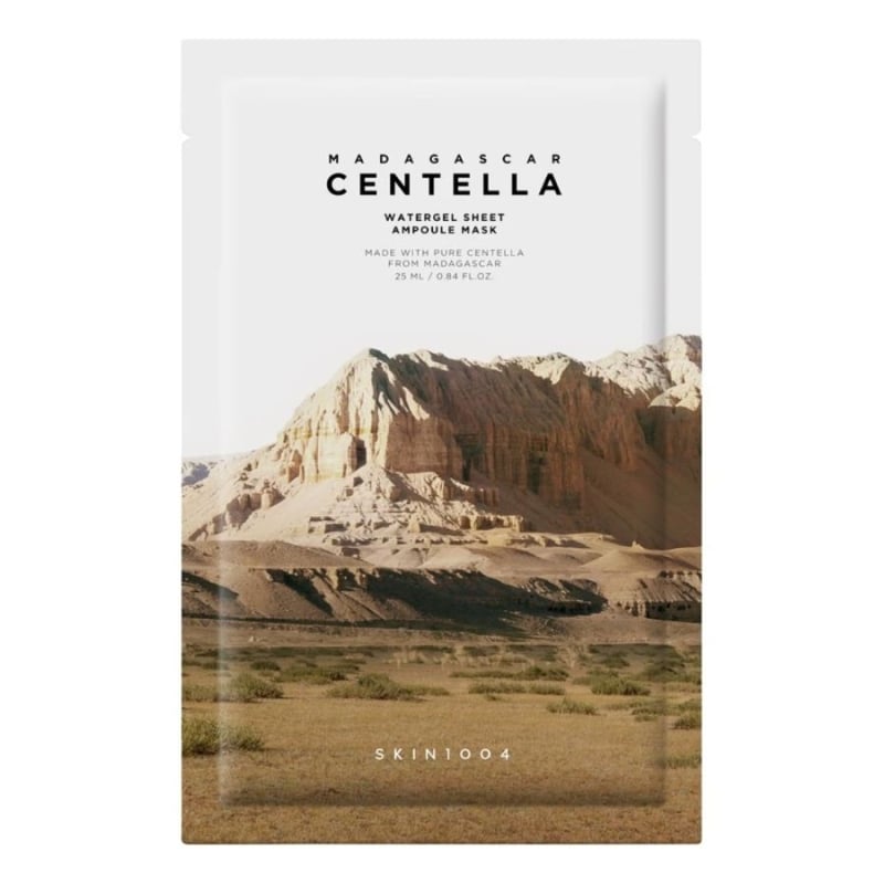 Хидратираща ампулна маска за лице с Centella Asiatica и хиалуронова киселина SKIN1004 Madagascar Centella Watergel Sheet Ampoule Mask 1 бр.
