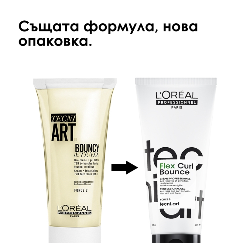 Дефиниращ крем-гел за оформяне на къдрици Loreal Professionnel Techni Art Flex Curl Bounce 200ml — изглед 2