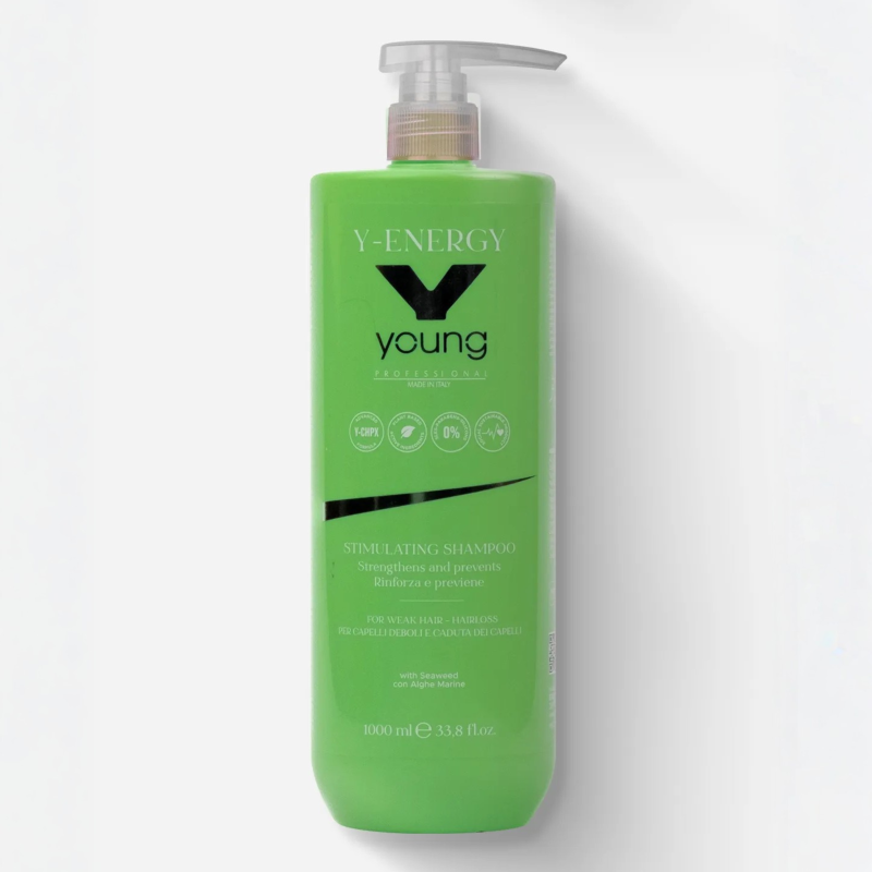 Стимулиращ шампоан против косопад за слаба и фина коса с морски водорасли Young Professional Y-Energy Stimulating Shampoo 1000 мл