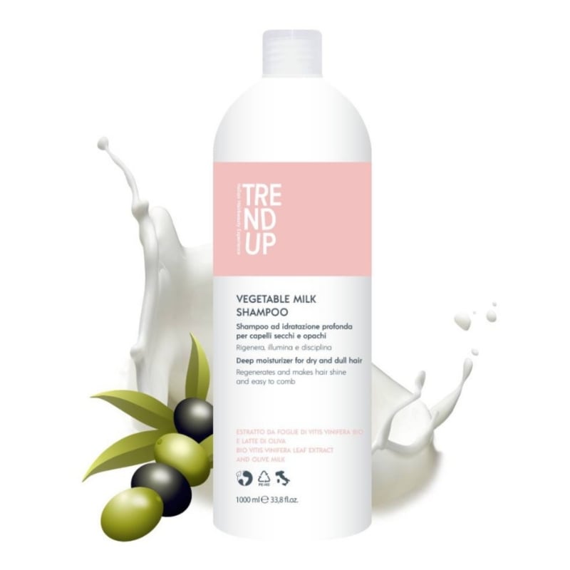 Регенериращ шампоан за суха коса с Маслиново мляко Edelstein Professional Trend Up Vegetable Milk Shampoo 1000 ml
