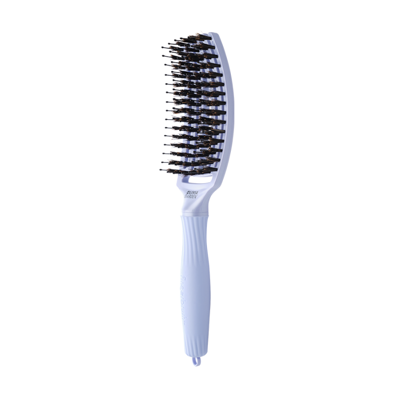 Четка за разресване с глигански косъм и полимерни лакна Olivia Garden Fingerbrush Arctic Lights Polar Blue M — изглед 3