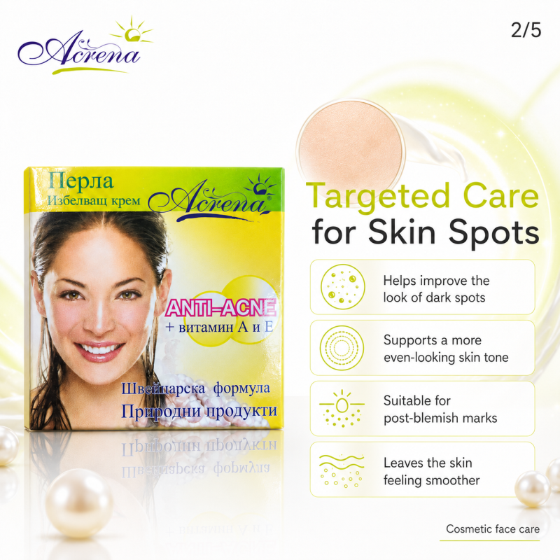 Избелващ крем за лице Acrena Anti-Acne Whitening Cream 4ml — изглед 3