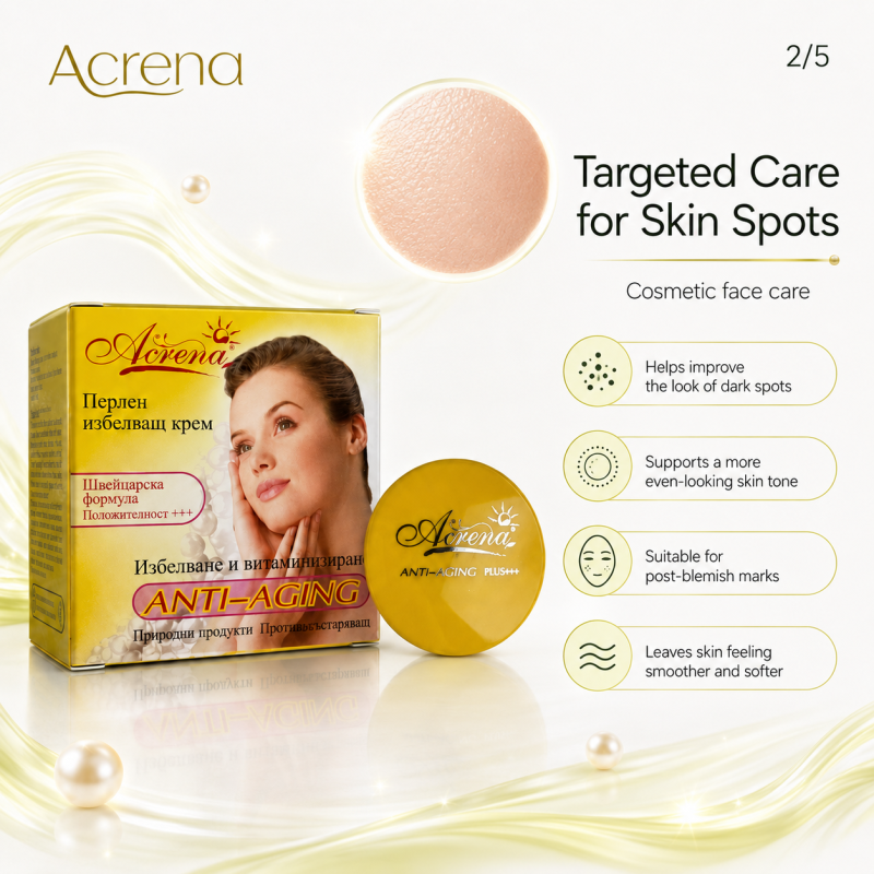 Избелващ крем за лице Acrena Anti-Aging Whitening Cream 4ml — изглед 3