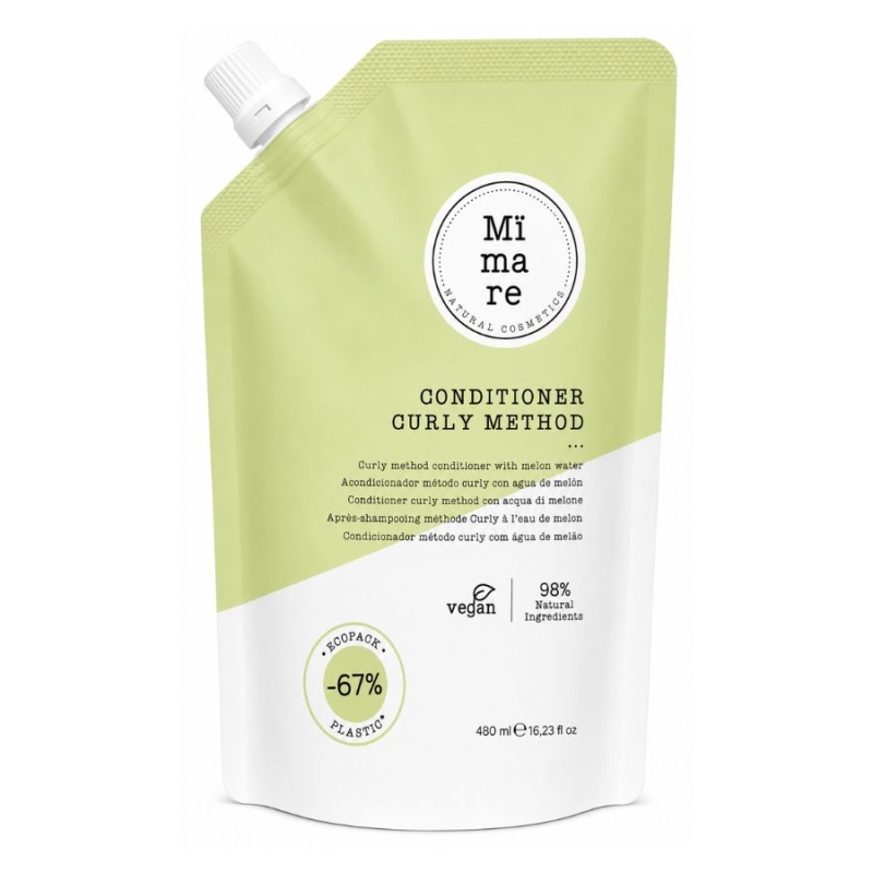 Хидратиращ балсам за къдрава коса с анти-фриз ефект и Curly Method формула MIMARE Curly Method Conditioner 480 ml