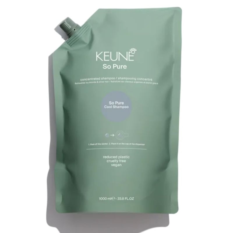 Виолетов шампоан против жълти оттенъци Keune So Pure Cool Shampoo Refill 1000 ml