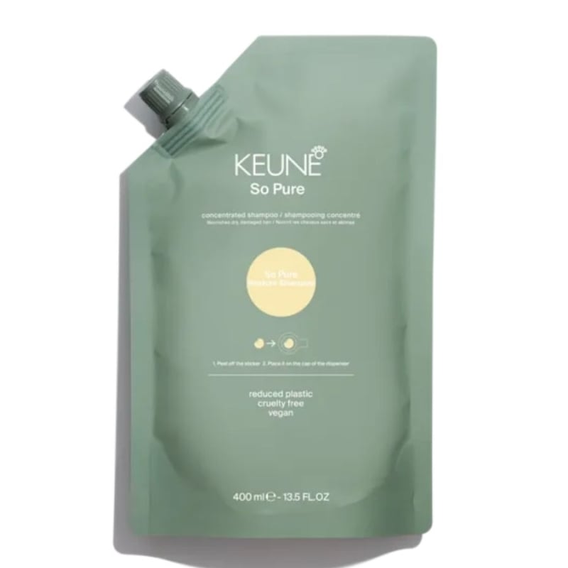 Нежен хидратиращ шампоан за суха и увредена коса Keune So Pure Restore Shampoo Refill 400 ml