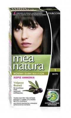 Безамонячна боя за коса с екстракти от био продукти Mea Natura 60ml