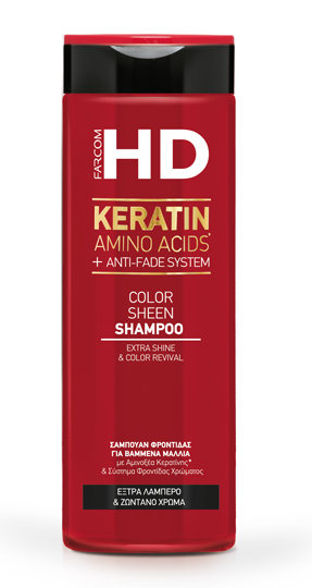 Шампоан за боядисана коса с Кератинови аминокиселини Farcom HD Color Sheen Shampoo 400ml