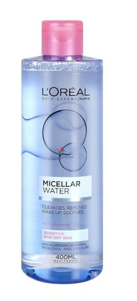 Мицеларна вода за суха и чувствителна кожа Loreal Micellar Water Dry Sensitive Skin 400ml