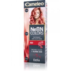 Неонова Боя за коса Delia CAMELEO NEON Semi-permanent Hair Color 60ml Red