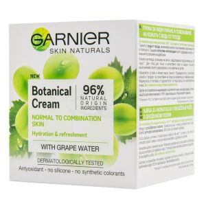 Хидратиращ крем за нормална и комбинирана кожа с грозде Garnier Skin Naturals Botanical Cream Grape Water Normal Combination Skin 50