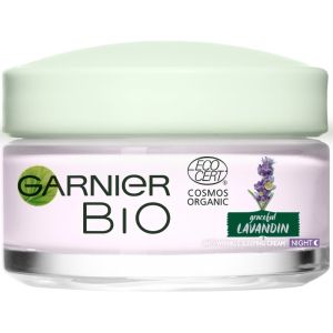 Био нощен крем за лице против стареене Garnier Bio Lavandin Anti-Wrinkle Night Cream 50ml 