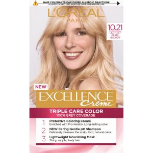 Дълготрайна боя за коса Loreal Excellence 10.21