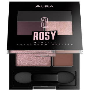 Палитра сенки за очи Aura Eyeshadow palette 4/1 02 Rosy