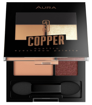 Палитра сенки за очи Aura Eyeshadow palette 4/1 03 Copper