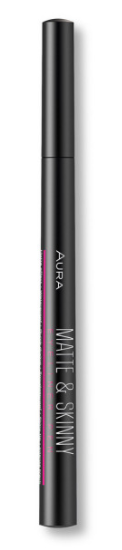 Водоустойчива очна линия с матов ефект Aura Matte & Skinny Eyeliner Pen 1.2ml