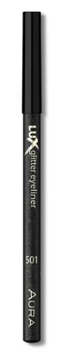 Водоустойчива очна линия - молив с глитерни частици Aura Lux Glitter Eyeliner