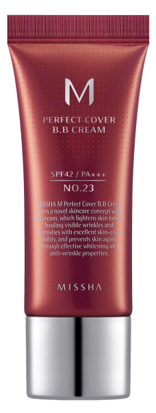 BB крем с перфектно покритие Missha M Perfect Cover BB Cream 20ml (РАЗЛИЧНИ НЮАНСИ)