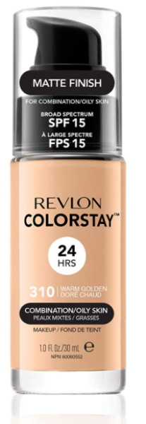 Фон дьо тен за комбинирана до мазна кожа Revlon Colorstay Foundation for Combination/Oily Skin SPF 15 30ml 310 Warm Golden