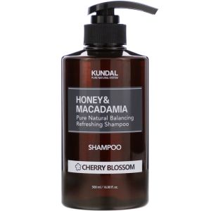 Балсансиращ и освежаващ шампоан с цвят от череша Kundal Honey & Macadamia Cherry Blossom Shampoo 500ml