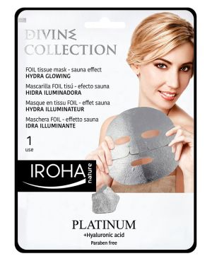 Платинена маска за лице Iroha Hydra Glowing Foil Sheet Mask Platinum