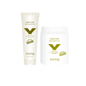 Маска за коса със Зелен и Черен чай Young Professional Organic Y-Balance Black & Green Tea Hair Mask 