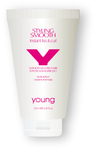 Крем за изправяне/накъдряне на косата Young Professional Styling Smooth Instant Liss & Curl Cream 250ml 