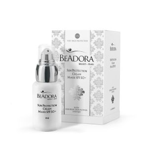 Слънцезащитен крем за лице BeAdora Bright Pearl Sun Protection Cream Maxx SPF 50+ & Q10 30ml 