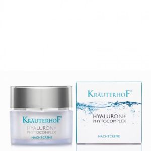 Регенериращ и освежаващ нощен крем за лице Krauterhof Hyaluron+ Phytocomplex Regenerating Night Cream 50ml 