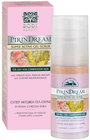Супер активен гел - скраб за мазна и смесена кожа Bodi Beauty Pirin Dream Super Active Gel Scrub 50ml 