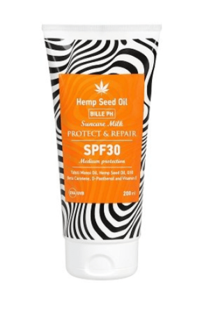 Bodi Beauty Bille PH Hemp Seed Oil Protect & Repair Suncare Milk SPF30 200ml 