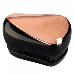 Компактна четка за изглаждане и блясък на косата Tangle Teezer Compact Styler On-The-Go Detangling Hairbrush Smooth & Shine Black Rose Gold 