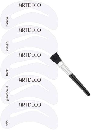 Четка за вежди с шаблони Artdeco Eye Brow Stencil with Brush Applicator 