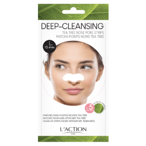 Лепенки за нос с Чаено дърво L'action Deep-Cleansing Tea Tree Nose strips 5pcs 