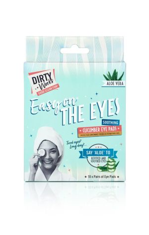 Пачове за околоочния контур с Краставица Dirty Works Easy On The Eyes Soothing Cucumber Eye Pads 20pcs 