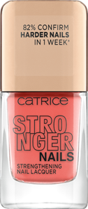 Лак за нокти със заздравяващ ефект Catrice Stronger Nails Strengthening Nail Lacquer 10.5ml 02 Burly Coral