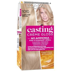 Безамонячна боя Loreal Casting Creme Gloss Hair Color 1010 ICED LIGHT BLONDE