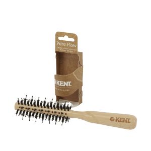 Дървена четка за изсушаване и оформяне на косата с вентилация - малка Kent Pure Flow LPF4 Hair Brush 